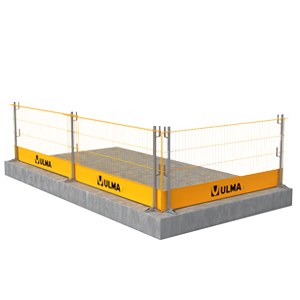 System tymczasowych zabezpieczeń krawędzi stropów MBP