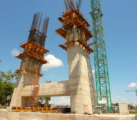 Realizacja pylonu mostowego