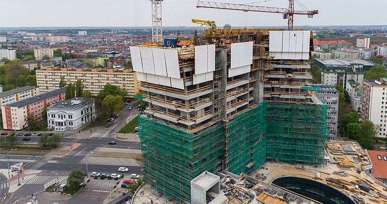 Hanza Tower, Szczecin, Polska - maj 2019