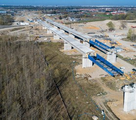 Most MG-04 w ciągu Południowej Obwodnicy Warszawy, Polska