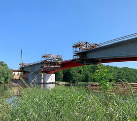 Most MS-4B w ciągu drogi ekspresowej S3, Cigacice, Polska