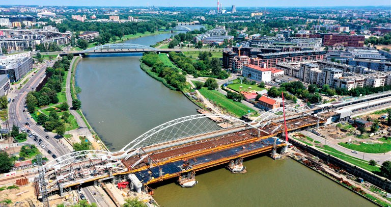 Mosty kolejowe M1 i M3, Kraków, Polska