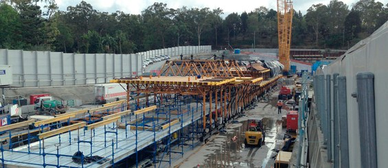 Tunel Brisbane City Council`s Legacy Way, Australia