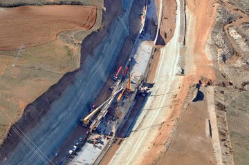 Tunel Villamuriel de Cerrato w Valladolid, Hiszpania
