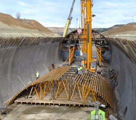 Tunel Villamuriel de Cerrato w Valladolid, Hiszpania