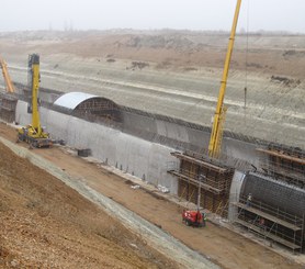 Tunel Villamuriel de Cerrato w Valladolid, Hiszpania