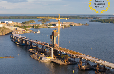 Most Kruunuvuori w Helsinkach z prestiżową nagrodą „Betonowej Konstrukcji Roku 2025” w Finlandii