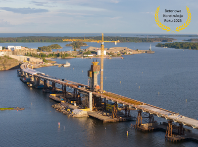 Most Kruunuvuori w Helsinkach z prestiżową nagrodą „Betonowej Konstrukcji Roku 2025” w Finlandii