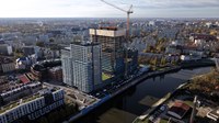 ATR system at the construction of a new skyscraper in downtown Wrocław