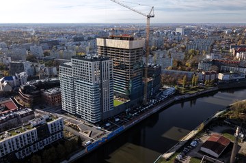 System ATR na budowie nowego wysokościowca w centrum Wrocławia