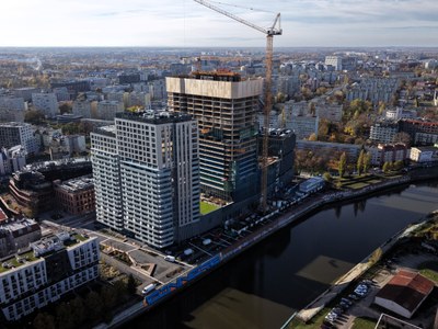 System ATR na budowie nowego wysokościowca w centrum Wrocławia