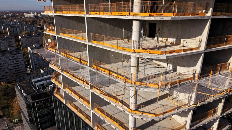 System ATR na budowie nowego wysokościowca w centrum Wrocławia