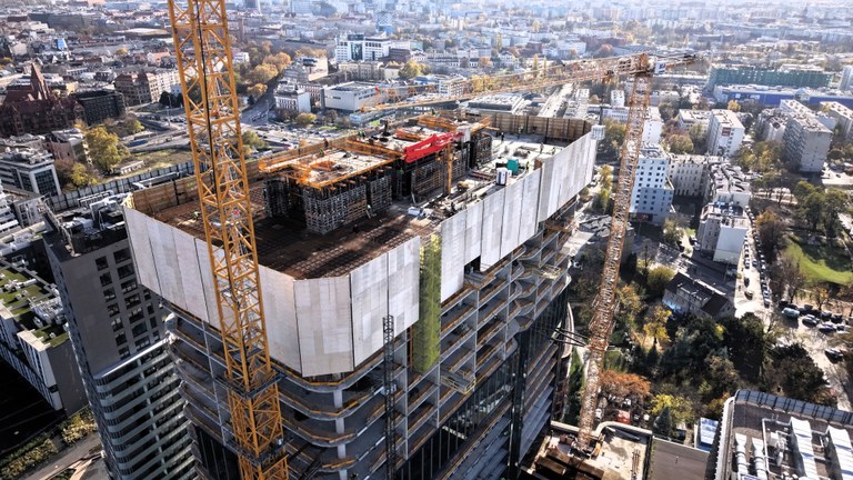 System ATR na budowie nowego wysokościowca w centrum Wrocławia