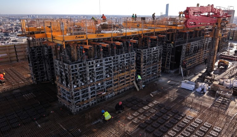 System ATR na budowie nowego wysokościowca w centrum Wrocławia