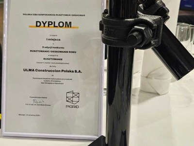 ULMA laureatem I miejsca w konkursie Rusztowanie Roku 2026