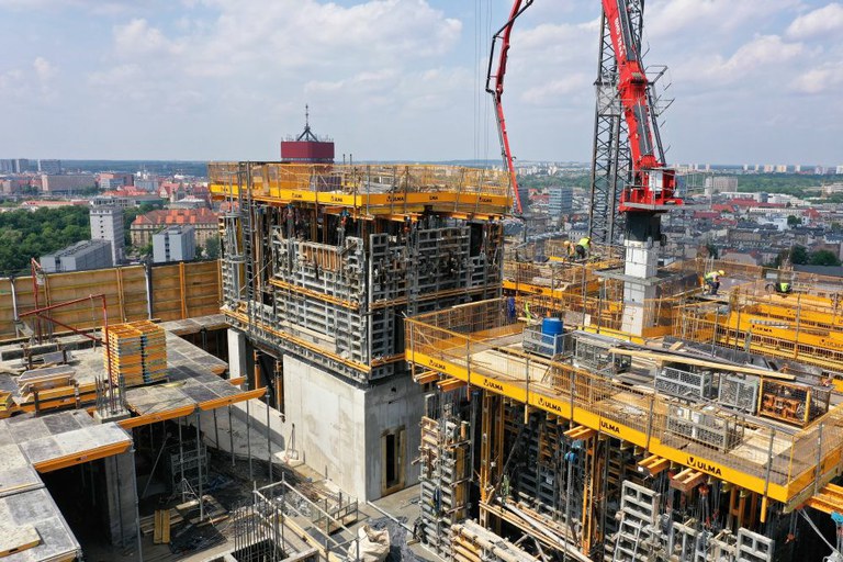 ULMA na budowie najwyższego budynku Poznania